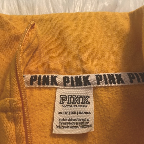 SOLD Victoria Secret Pink Pull Over Soft Yellow Sweater - Picture 3 of 5